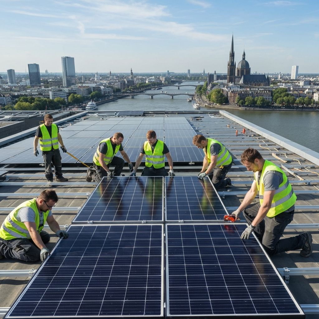 Mora Montage Team bei der Arbeit